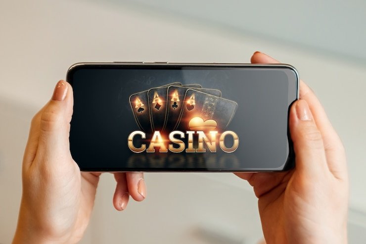 teguh777 Wild Bandito on mobile phone showing multiplier display and betting controls in portrait mode